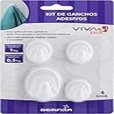 Kit De Ganchos Adesivos Bemfixa Branco 4