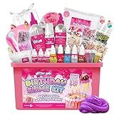 Kit De Geleca - Presentes De Aniversário Glitter Galz Para Meninas A Partir De 6 Anos - Faça Sua Própria Festa De Aniversário Slime 42 Mix-ins - Artes E Artesanato - Kit Para Fazer Geleca - Ativador