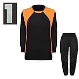 Kit De Goleiro Infantil Camisa E Calça Acolhoada BR Numérico 12 Regular Preto