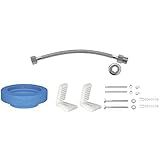 Kit De Instalação Para Bacia Com Caixa Com Fixação Lateral Deca Cromado 1201 C KIT PCD
