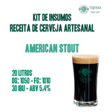 Kit De Insumos Cerveja Artesanal American Stout 20 Litros