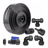 Kit De Irrigação 1 Mangueira Santeno 100m 8 Conexões