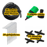 Kit De Irrigação 20 Gotejadores Subterrâneos Vasos E Hortas