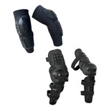 Kit De Joelheiras par Cotoveleiras par Segurança E Proteção Canela Joelho Coxa E Cotovelo De Piloto Motocross Trilha Rally Enduro Cross Country Bike Downhill Mtb Bmx Freestyle Utv Quadriciclo
