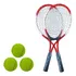 Kit De Jogo Com 2 Raquetes 3 Bola E Bolsa Esporte Cor Vermelho