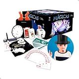 Kit De Jogo Mágicas Com 30 Truques Brinquedo Mágicas Show De Mágicas Para Crianças Com Cartola Varinha Baralho E Acessórios
