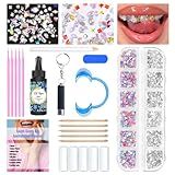 Kit De Joias De 2200 Pedras Brilhantes Kit Profissional De Cristais Com Cola E Diamantes Brilhantes Para Iniciantes E Habilidosos