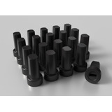 Kit De Knob 12 Pçs Equalizador Cygnus Ge 400 Preto
