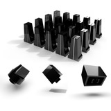 Kit De Knob 26 Pçs Equalizador Cygnus Ge 1800 Preto