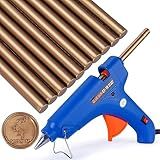 Kit De Lacre De Cera Com Pistola De Cera E 10 Peças De Bastões De Cera De Vedação De Ouro Bronze Antigo Para Fazer Selos De Cera Para Envelopes Convites De Festa De Casamento Embrulho De Presente A
