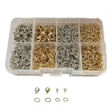 Kit De Lagosta elo pitao Materiais Para Fazer Joia 700pcs Cor Dourado prata Diâmetro 105 Mm