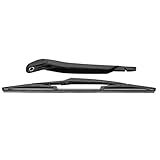Kit De Lâmina De Substituição Do Braço Do Limpador De Pára Brisa Traseiro ABS Borracha Preto Com Mola De Alta Resistência Lâmina De Borracha Revestida De Grafite Para