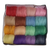 Kit De Lãs Para Feltragem Tons Pastel