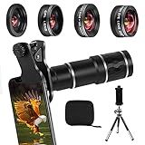 Kit De Lente De Câmera Para Celular IPhone Android Lente Zoom Teleobjetiva 20x Lente Grande Angular E Macro Olho De Peixe Lentes CPL Compatíveis Com IPhone 12 11 X Xs XR 8 7 6 Plus Samsung E Outros Smartphones