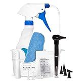 Kit De Limpeza De Orelha Com Ponta Flexível Nuance Medical EarClear Rx Com Lanterna De Otoscópio- Bacia E 20 Pontas Descartáveis E Nova Toalha De Microfibra