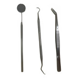 Kit De Limpeza De Tártaro Espelho Extrator E Sonda