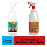 Kit De Limpeza P Churrasco Limpa Grelhas Espanta Moscas
