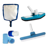 Kit De Limpeza Para Piscinas Fibra Alvenaria Vinil Bestway