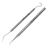 Kit De Limpeza Tártaro Dental Com Sonda E Extrator
