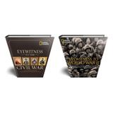 Kit De Livros Eyewitness To The Civil War & Eyewitness To World War Ii: Uma Coleção Monumental Editada Pela National Geographic Com Um Relato Completo Da 2ª Guerra Mundial E Da Guerra Civil Americana