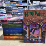 Kit De Livros Harry Potter Coleção Completa 7 Volumes J K Rowling Rocco Capa Original Com Título Laminado Pedra Filosofal Câmara Secreta Prisioneiro Azkaban Cálice Fogo Fênix 