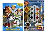 Kit De Livros Infantis Super Color Pack Toy Story 4 Miniatura Amigos Para Toda Vida Crianças 4 Anos