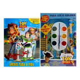 Kit De Livros Infantis Super Color Pack Toy Story 4 Miniatura Amigos Para Toda Vida Crianças 4 Anos