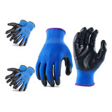 Kit De Luvas 3 Pares Multitato Azul Pu Mecânico Epi 7106
