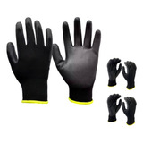 Kit De Luvas 3 Pares Multitato Preta Pu Mecânico Epi 7104