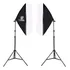 Kit De Luz Softbox Duplo Para Estúdio Fotográfico E Video