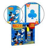 Kit De Mágica Mickey Com Livro E Acessórios De Truques Baralho De Mágica
