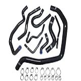 Kit De Mangueira De Arrefecimento De Radiador De Silicone 9 Peças Para Civic D15B EK3 96-98 -preto-