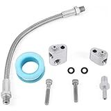 Kit De Mangueira De Desvio Do Corpo Do Acelerador Do Motor 3 Parafusos DBC DBW Gen 3 Kit De Ventilação De Mangueira Trançada De Aço Inoxidável Compatível Com Motores Da Série GM LS LS1 LSX LM7 LR4