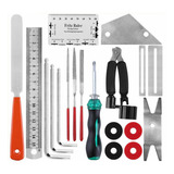 Kit De Manutenção E Reparo De Guitarras Conjunto Completo D