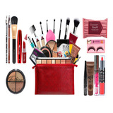 Kit De Maquiagem Completo 8 Itens Para Uma Make Perfeita 