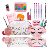 Kit De Maquiagem Completo Necessaire Pinceis Promoção