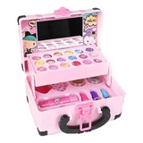 Kit De Maquiagem Infantil De 30 Peças Para Meninas Conjunto