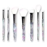 Kit De Maquiagem Macrilan Diamond 7 Pincéis Cerdas Macias