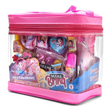 Kit De Maquiagem Maleta Infantil Makebrinq Sombra Meninas