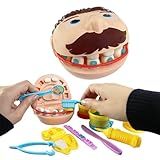 Kit De Massinha Para Modelar Dentista Conjunto Com Massa Multicor E Acessórios Brinquedo Infantil Com Potes E Peças Variadas Ideal Para Crianças Acima De 3 Anos