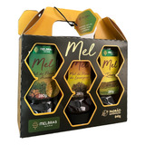 Kit De Mel Três Floradas Mel Silvestre Aroeira Laranjeira 840g