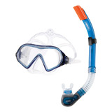 Kit De Mergulho Belize Il Adulto Em Silicone Cor Azul Speedo