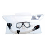 Kit De Mergulho Diamante Seasub Mascara E Snorkel Nadadeira