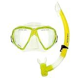 Kit De Mergulho Máscara Respirador Cetus Icaro Amarelo