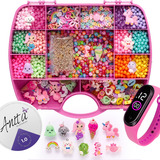 Kit De Miçangas Para Fazer Pulseiras Coloridas Artesanato