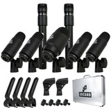 Kit De Microfones Dinâmicos Arcano Am bkgray7 P Bateria Sj