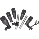 Kit De Microfones Para Bateria Com 7 Peças Samson Dk707 Co