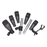 Kit De Microfones Para Bateria Com 7 Peças Samson Dk707