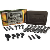 Kit De Microfones Shure Pga Drum Kit 7 Para Bateria Cor Preto