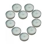 Kit De Mini Velas Decorativas Flutuantes TeaLights Candles Sem Cheiro Rechaud Branca 20 